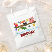 Niedliche Jungle-Vögel auf dem Baumzweig Kid zum G Geschenktütchen (Ausgeschnitten)