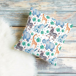 Niedliche Jungle Wildtiere Kissen