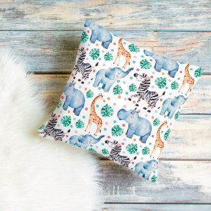 Niedliche Jungle Wildtiere Kissen