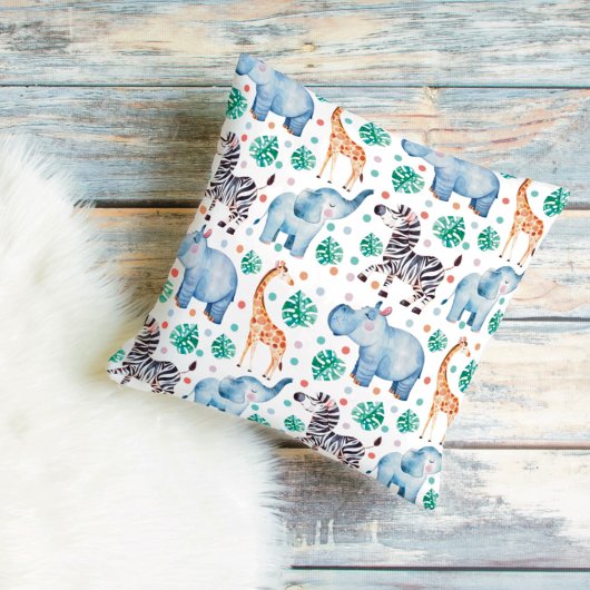 Niedliche Jungle Wildtiere Kissen