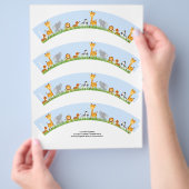 Niedliche Jungletiere Junge Schlichte Cupcake Wrap Flyer (Hand)
