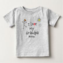 Niedliche Jungs, die ich Liebe mein Opa Baby T-Shi