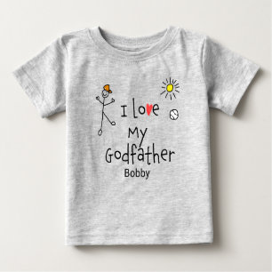 Niedliche Jungs, die ich Liebe Mein Pate Baby T-Sh Baby T-shirt
