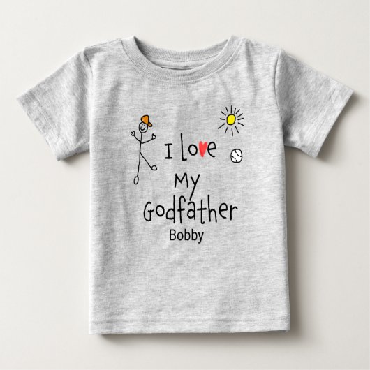 Niedliche Jungs, die ich Liebe Mein Pate Baby T-Sh Baby T-shirt (Vorderseite)