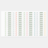 Niedliche Jungs Dinosaurier Kleiderschilder zurück Etiketten (Blatt)