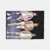 niedliche Jungs Fleecedecke (Vorderseite (Horizontal))