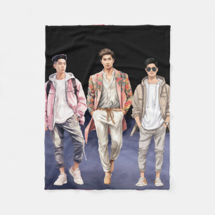 niedliche Jungs Fleecedecke