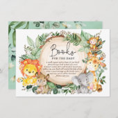 Niedliche Jungtierbücher für Kinder Begleitkarte (Vorne/Hinten)