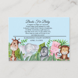 Niedliche Jungtiere Blue Baby Showbook für Baby Begleitkarte