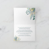 Niedliche Jungtiere Dankeskarte (Innenseite)