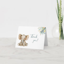 Niedliche Jungtiere Dankeskarte