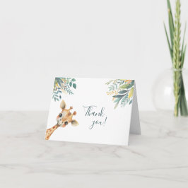 Niedliche Jungtiere Dankeskarte