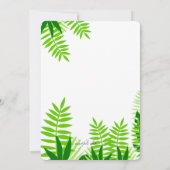 Niedliche Jungtiere Einladung (Rückseite)