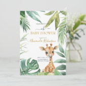 Niedliche Jungtiere Einladung (Stehend Vorderseite)