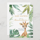 Niedliche Jungtiere Einladung (Vorne/Hinten)