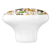 Niedliche Jungtiere Keramikknauf (Seitenansicht)