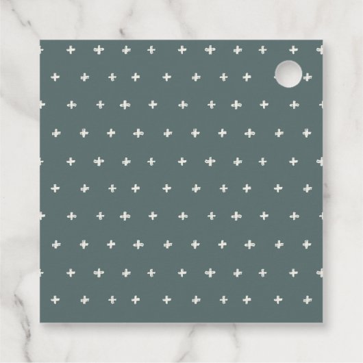 Niedliche Jungtiere Kinder jeden Alters zum Geburt Geschenkanhänger (Rückseite)