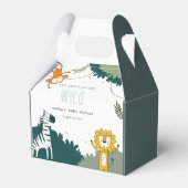 Niedliche Jungtiere Kinderdusche Geschenkschachtel (Rückseite)