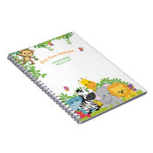 Niedliche Jungtiere Kindertagesstätte Notizblock (Rechte Seite)