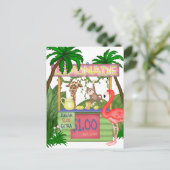 Niedliche Jungtiere Lemonade Stand Postkarte (Stehend Vorderseite)