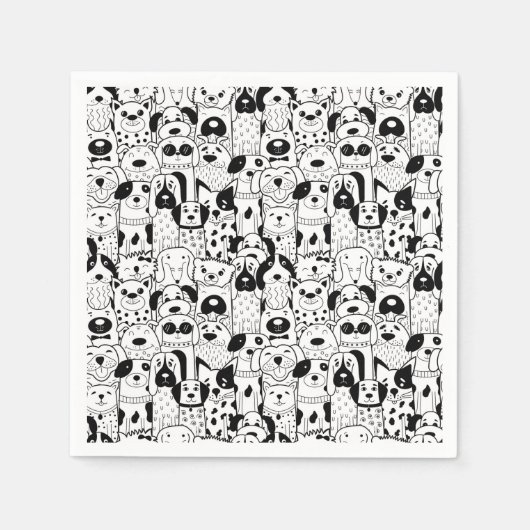 Niedliche Jungtiere Napkins Serviette (Vorderseite)