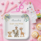 Niedliche Jungtiere Pappteller (Party)