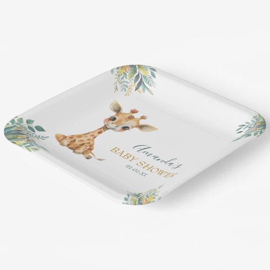 Niedliche Jungtiere Pappteller (Gewinkelt)