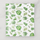 Niedliche Jungtiere Safari 1. Geburtstagsgrün Platzkarte (Innenseite Aufgefaltet)