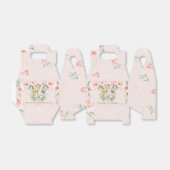 Niedliche Jungtiere Safari Pink Floral Vielen Dank Geschenkschachtel (Ungefaltet)