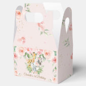 Niedliche Jungtiere Safari Pink Floral Vielen Dank Geschenkschachtel (Geöffnet)