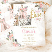 Niedliche Jungtiere, Tribal Wild 1 1. Geburtstag Einladung