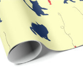 niedliche Jungtiere und Rotfische Geschenkpapier (Rolleneckpunkt)