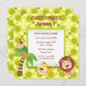 Niedliche Jungtierfeier Einladung (Vorne/Hinten)