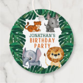 Niedliche Jungtierfeier Geschenkanhänger (Vorderseite)