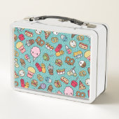 Niedliche Junk Food Metall Brotdose (Rückseite)