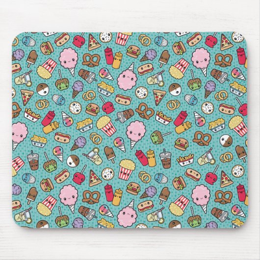 Niedliche Junk Food Mousepad (Vorne)