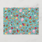 Niedliche Junk Food Postkarte (Vorderseite)