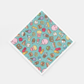 Niedliche Junk Food Serviette (Ecke)