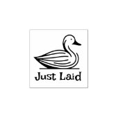 Niedliche "Just Laid" Briefmarke Gummistempel (Prägung)