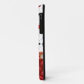 Niedliche Juwelen Bling Red Glitzern Monogram Case-Mate iPhone Hülle (Hinten/Links)