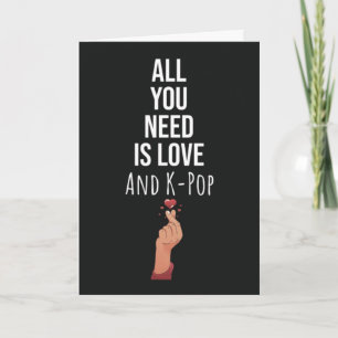 Niedliche K Pop Cards - Musik - asiatischer Lüfter Karte