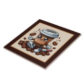 Niedliche Kaffee-Bar , Shop oder Kaffeeküche Fliese (Seite)