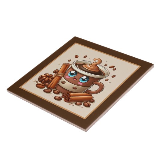 Niedliche Kaffee-Bar , Shop oder Kaffeeküche Fliese (Seite)