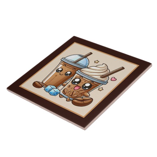 Niedliche Kaffee-Bar , Shop oder Kaffeeküche Fliese (Seite)