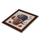 Niedliche Kaffee-Bar , Shop oder Kaffeeküche Fliese (Seite)