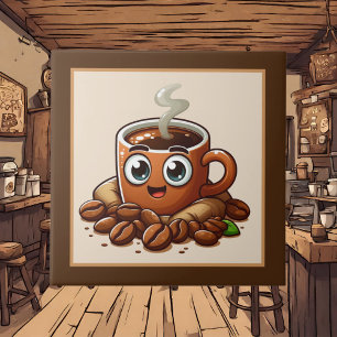 Niedliche Kaffee-Bar , Shop oder Kaffeeküche Fliese