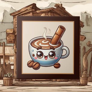 Niedliche Kaffee-Bar , Shop oder Kaffeeküche Fliese