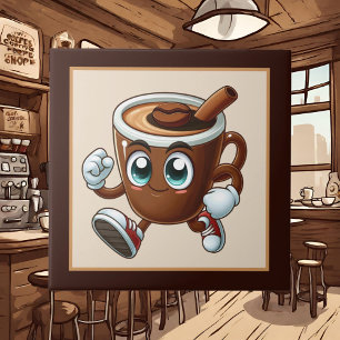 Niedliche Kaffee-Bar , Shop oder Kaffeeküche Fliese