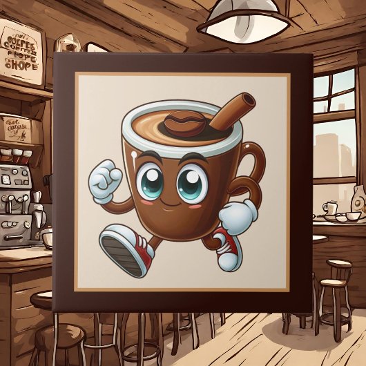 Niedliche Kaffee-Bar , Shop oder Kaffeeküche Fliese