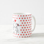 Niedliche Kaffee-Tasse Kaffeetasse (VorderseiteRechts)